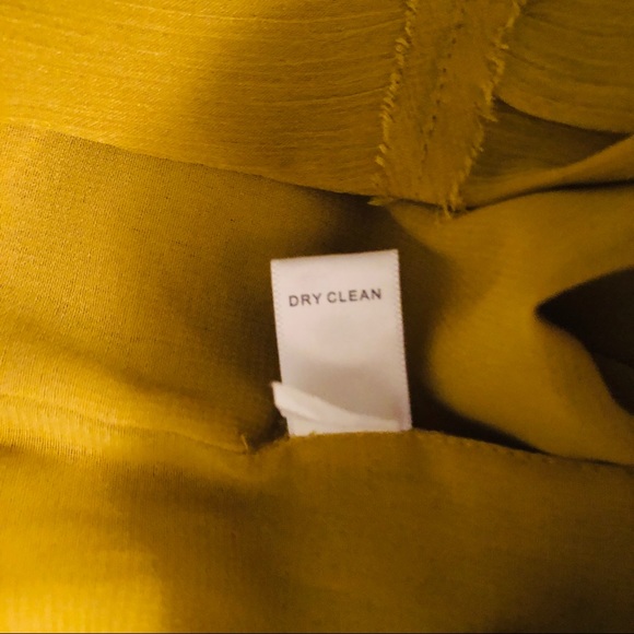 Banana Republic Mustard Color Dress With Ruffles - Picture 7 of 7